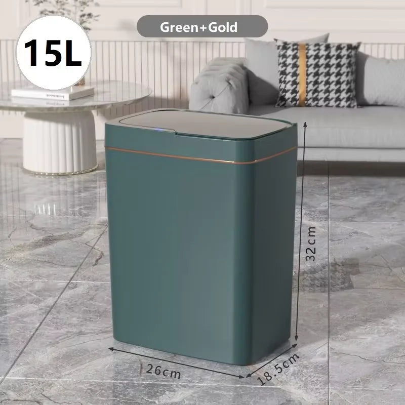 Non-contact narrow smart sensor trash can for smart home ( 15L )