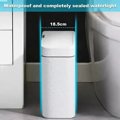 Non-contact narrow smart sensor trash can for smart home ( 15L )